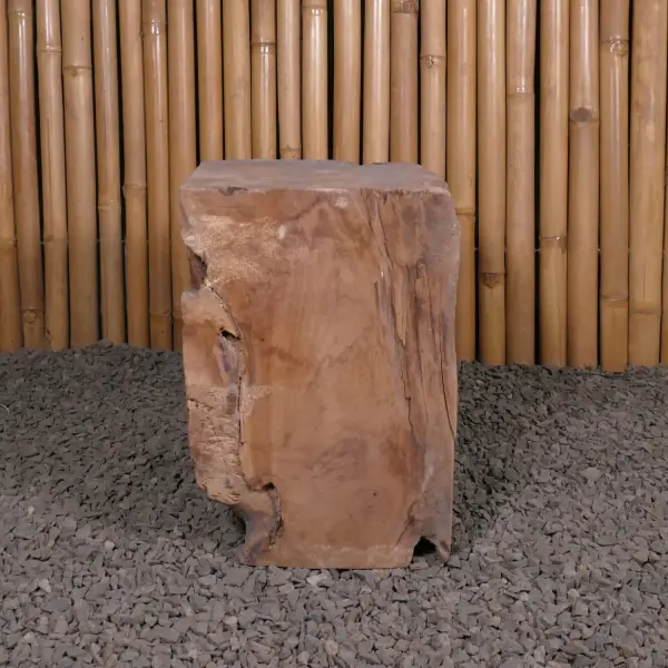 Product image 3 of the product “Stool with square model made of teak wood about 40cm height ”